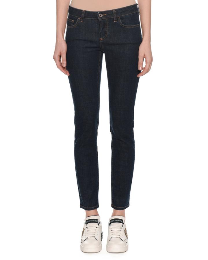 Pretty Fit Five-pocket Skinny Jeans W/ Queen Back Pocket
