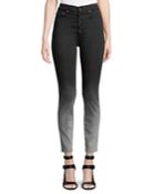 Good High-rise Faded Skinny Jeans With Exposed Fly