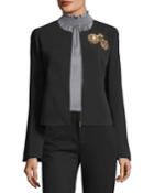 Briana Embellished Bell-sleeve Jacket