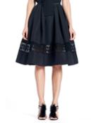 Full Silk Faille Cocktail Skirt With