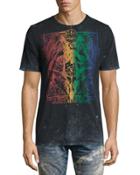 Lando Rainbow Logo T-shirt, Black