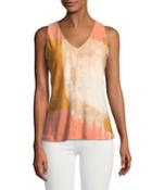 V-neck Brushstroke Tank