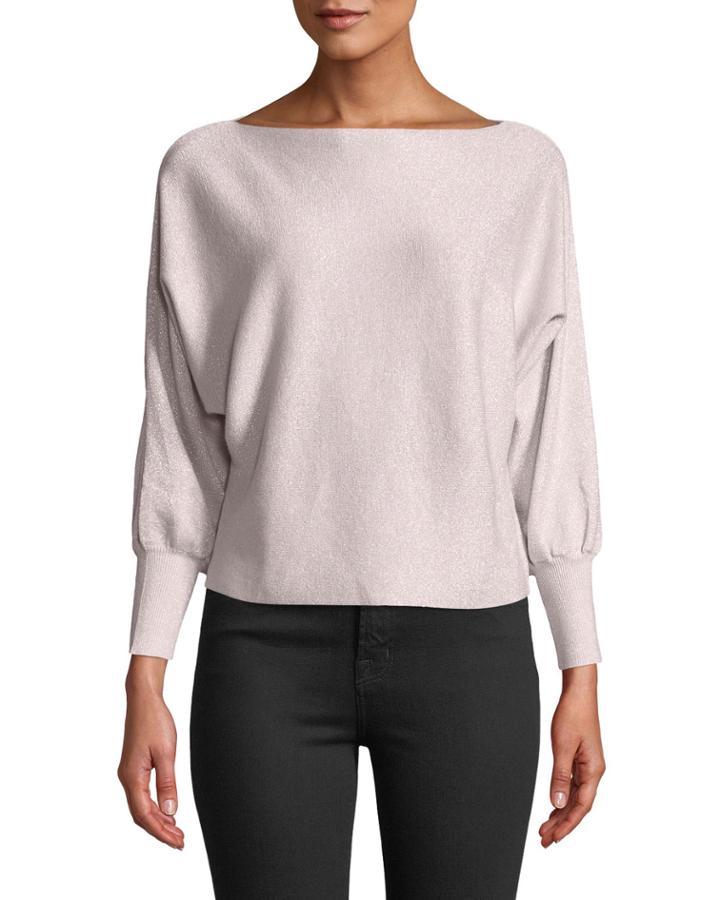 Batwing-sleeve Pullover