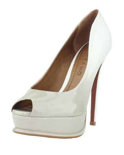 Patent Platform Peep-toe Pump