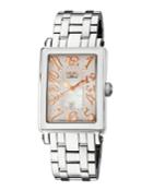 Swiss Quartz Mezzo Silver Tone Stainless Steel Bracelet Watch