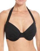 Brittany Halter Swim Top, Black, D-dd Cup