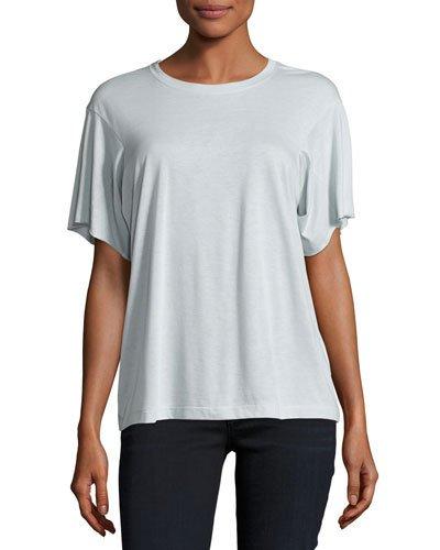Boxy Short-sleeve Tee, Fog