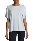 Boxy Short-sleeve Tee, Fog