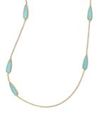 18k Rock Candy Turquoise Station Necklace