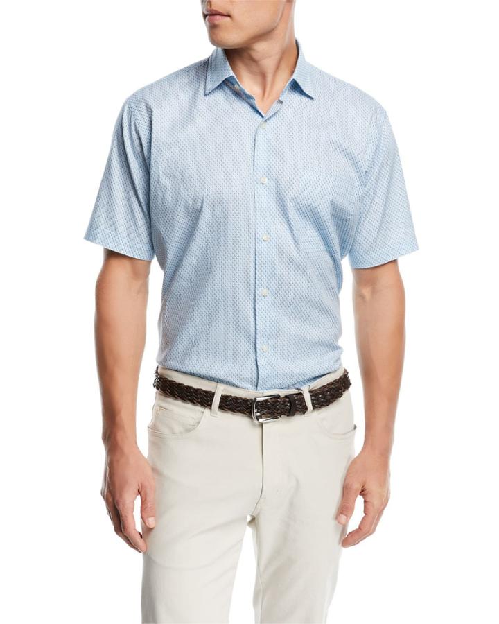 Sail Away Short Sleeve Woven Shirt,