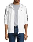 Men's Reflective-striped Track Jacket, White