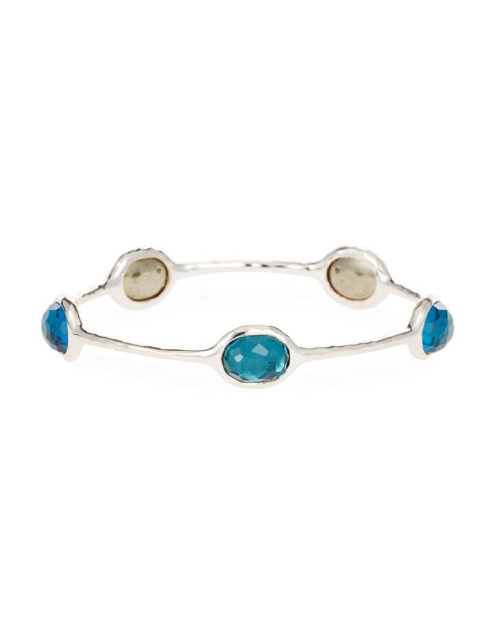 Rock Candy Wonderland Stone Bangle In Peacock