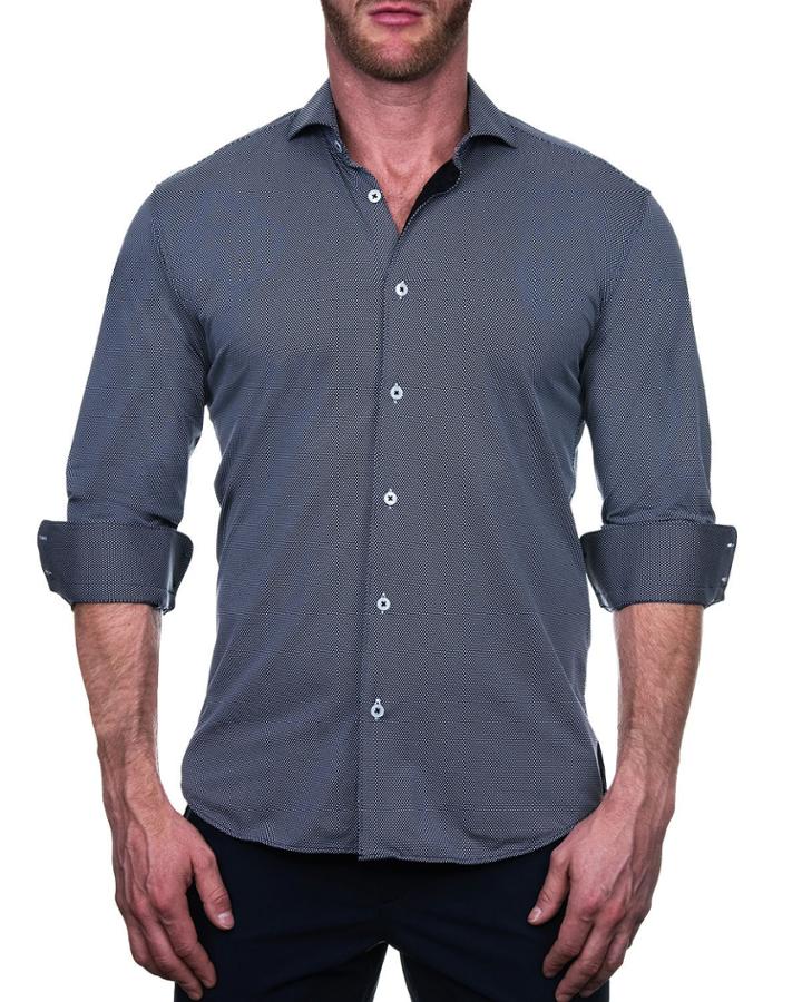 Men's Einstein Shaped Sport Shirt - X Black