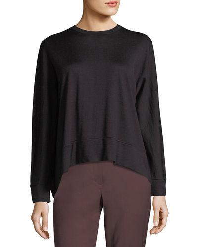 Cashmere-blend Long-sleeve Top