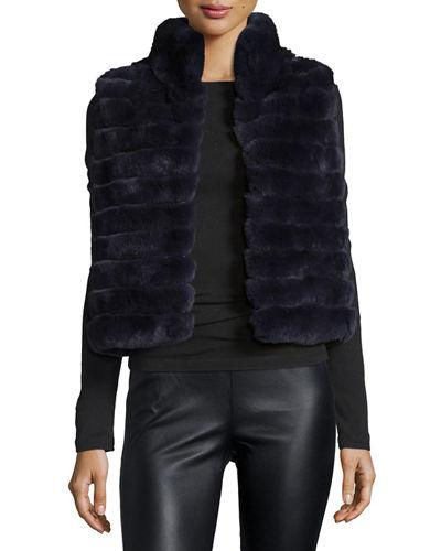 Sleeveless Rabbit Fur Vest