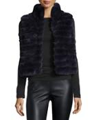 Sleeveless Rabbit Fur Vest