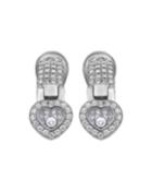 Happy Diamonds 18k White Gold Diamond Huggie Earrings