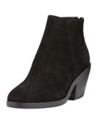 Verge Wedge Suede Bootie, Black