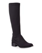 Zela Stretch Crepe Knee Boots