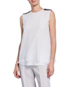 Silk Sleeveless Beaded