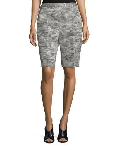 Mid-rise Bermuda Shorts, Charcoal