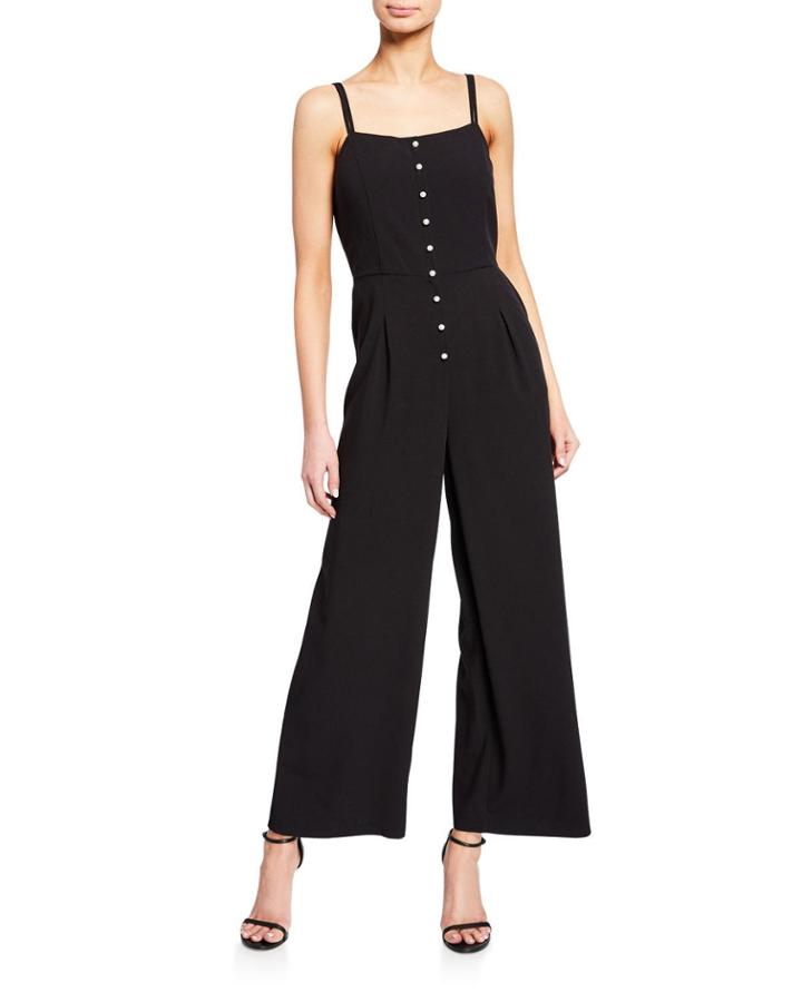 Wide-leg Crepe Jumpsuit