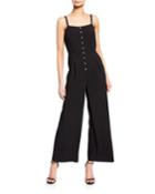 Wide-leg Crepe Jumpsuit
