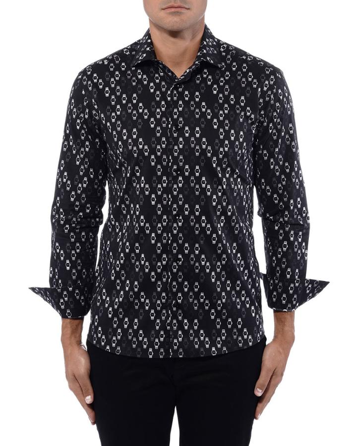 Men's Robby Watch Poplin Print