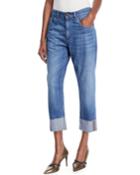 Straight-leg Cropped Jeans With