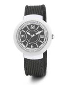 43mm Cavo Ceramic & Stainless Steel Bracelet Watch, White/black