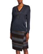 Cashmere Silk Monili-beaded