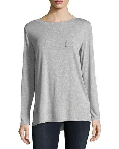 Patch-pocket Long-sleeve Tee