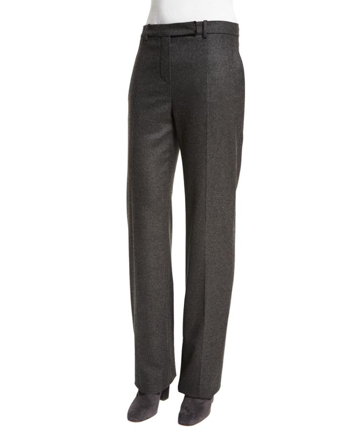 Lawrence Straight-leg Trousers, Dark Gray