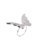 Cubic Zirconia Butterfly Ring,