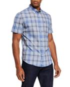 Men's Mini Plaid Woven