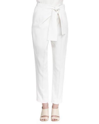 Tie-waist Cady Pants