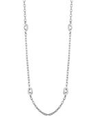 John Hardy Classic Chain Silver Geometric Link Station Necklace,