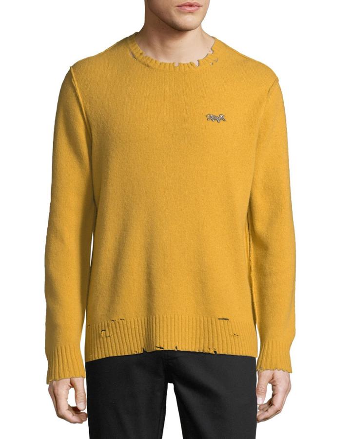 Men's Leopard Distressed