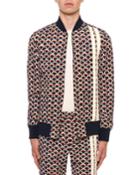 Men's Retro Logo Scales Zip-front Track Jacket