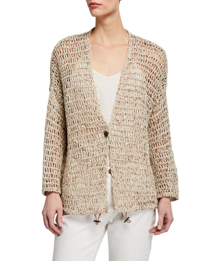 Sparkling Rustic-net Cardigan