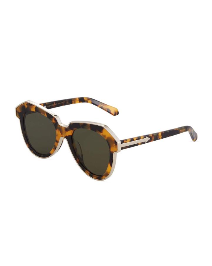 One Astronaut Geometric Tortoiseshell Acetate/metal