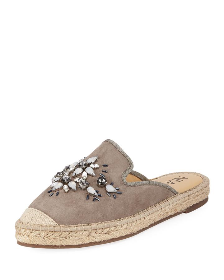 Indulge Embellished Mule Espadrille