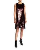 Hybrid Sequined Tank Dress