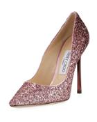Romy Glittered 110mm Pump, Pink