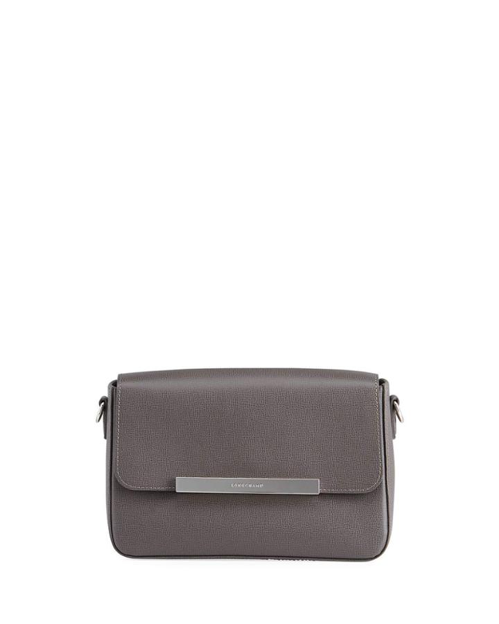 Logo Medallion Leather Crossbody Bag