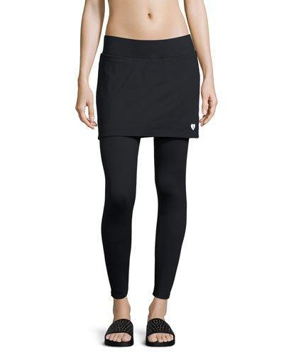 Stretch Skirt/legging Combo, Black