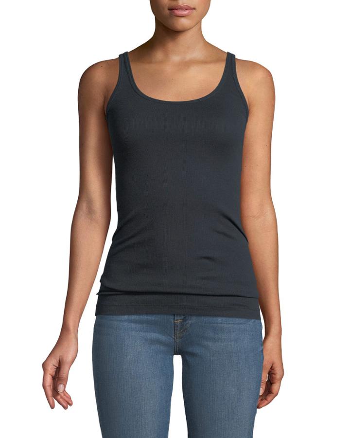 Fitted Scoop-neck Ribbed Favorite Tank