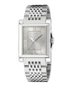 G-timeless Rectangle Stainless Steel Bracelet Watch,