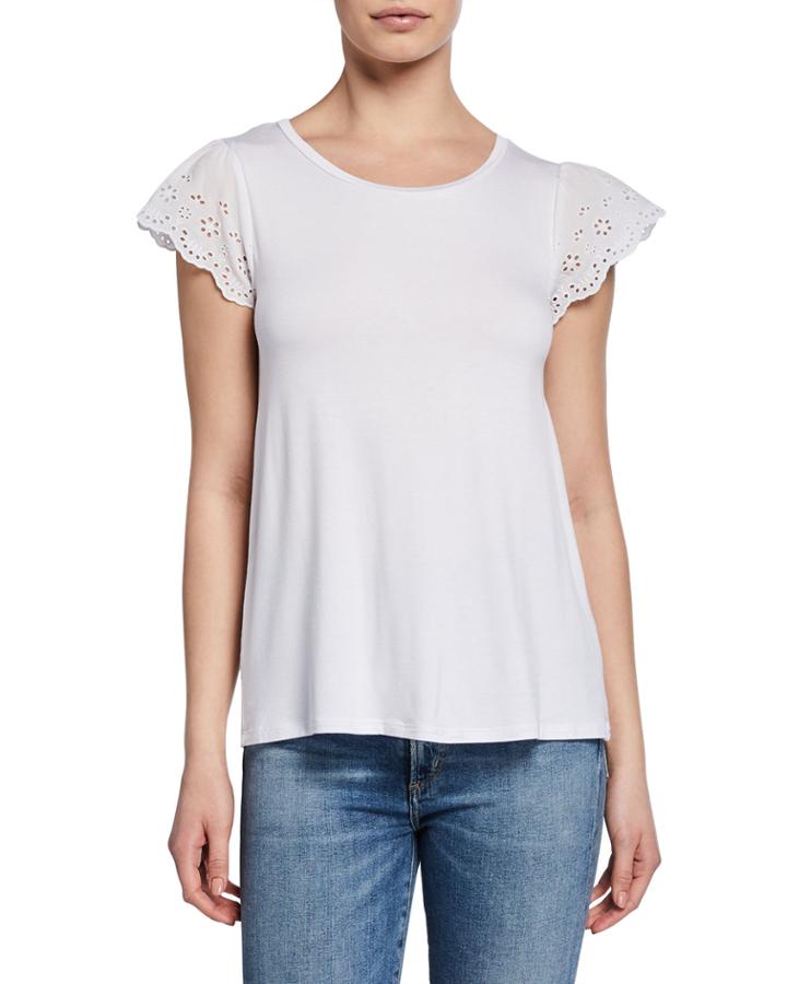 Relaxed-fit Top W/ Embroidered Cap