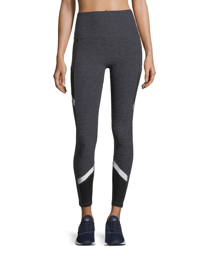 Space-dye Refraction High-waist Full-length Performance